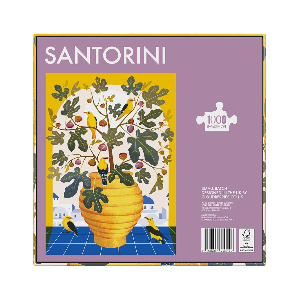 Santorin 1000-teiliges Puzzle mit zufälligem Schnitt für Erwachsene