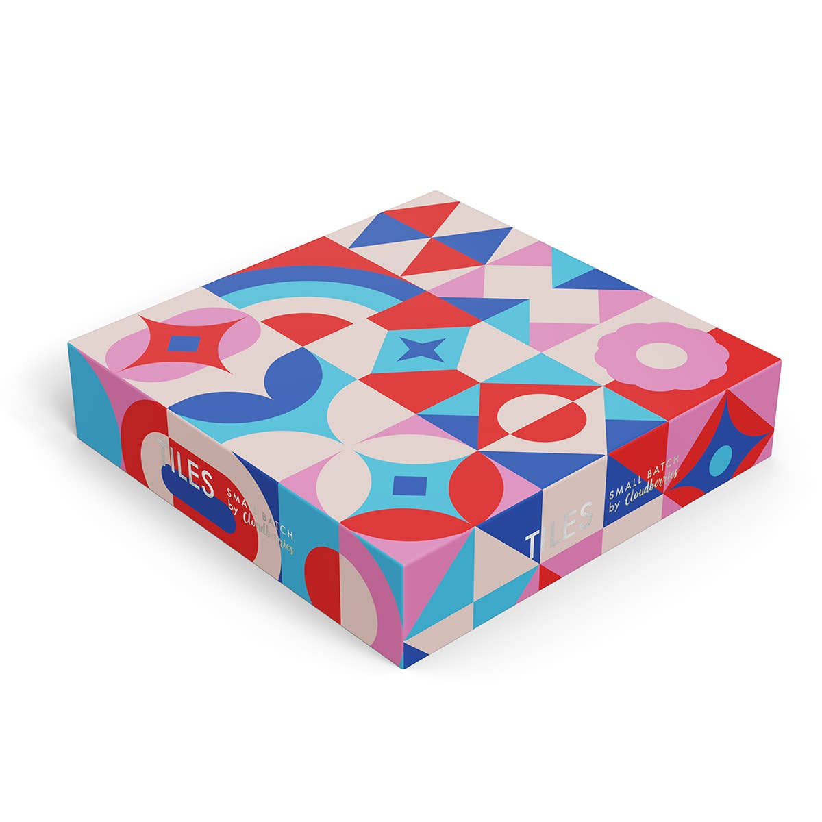 Tiles | Puzzle mit Design-Kacheln in blau & rosa Tönen