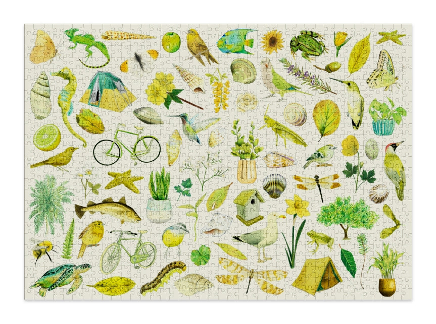 Cloudberries Green 1000-teiliges Puzzlespiel