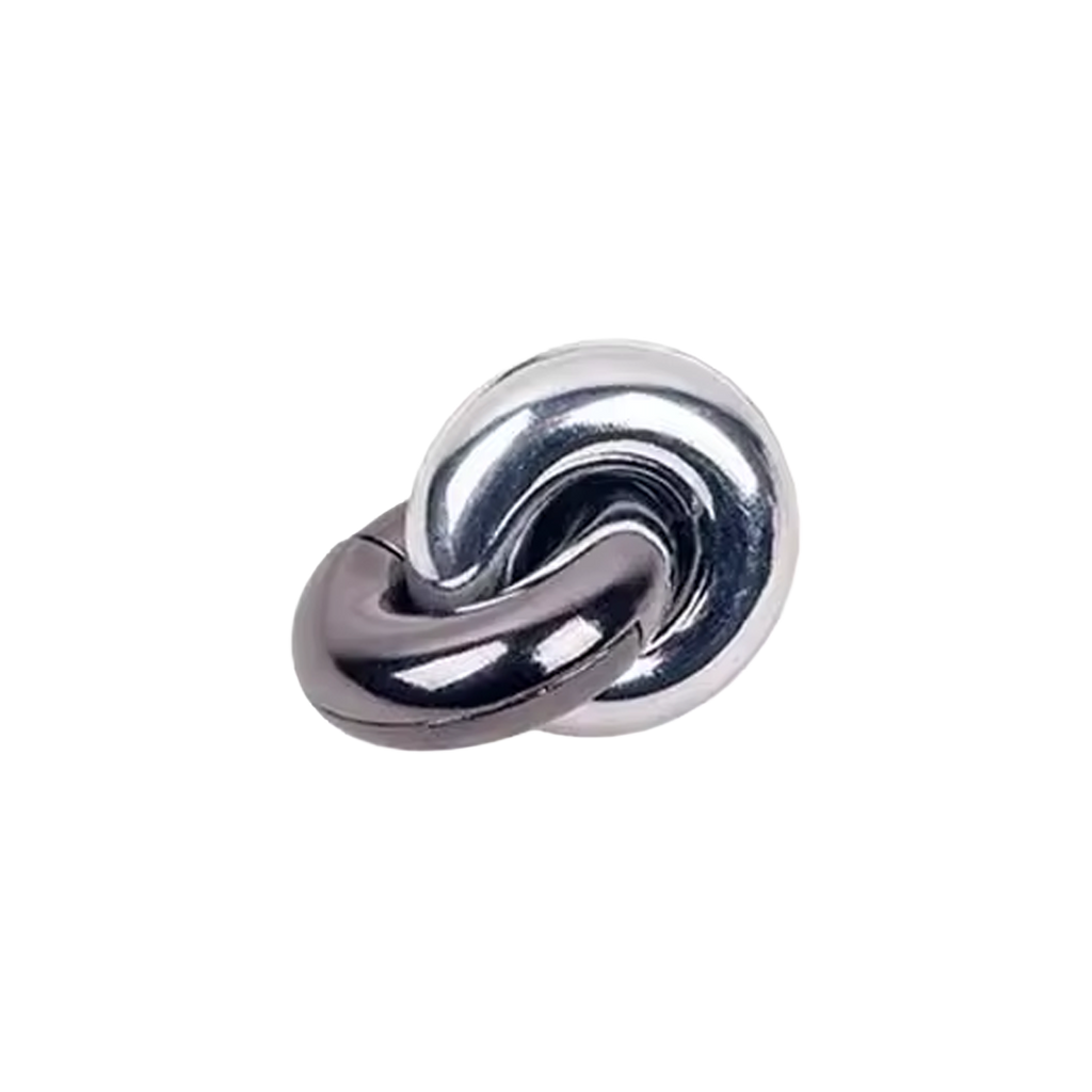 Verschlungene Ringe Geduldsspiel aus Metall