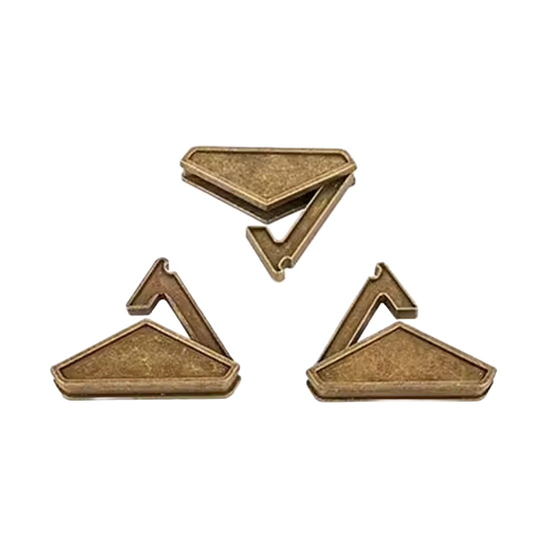 Dreieck-Rätsel Geduldsspiel aus Metall