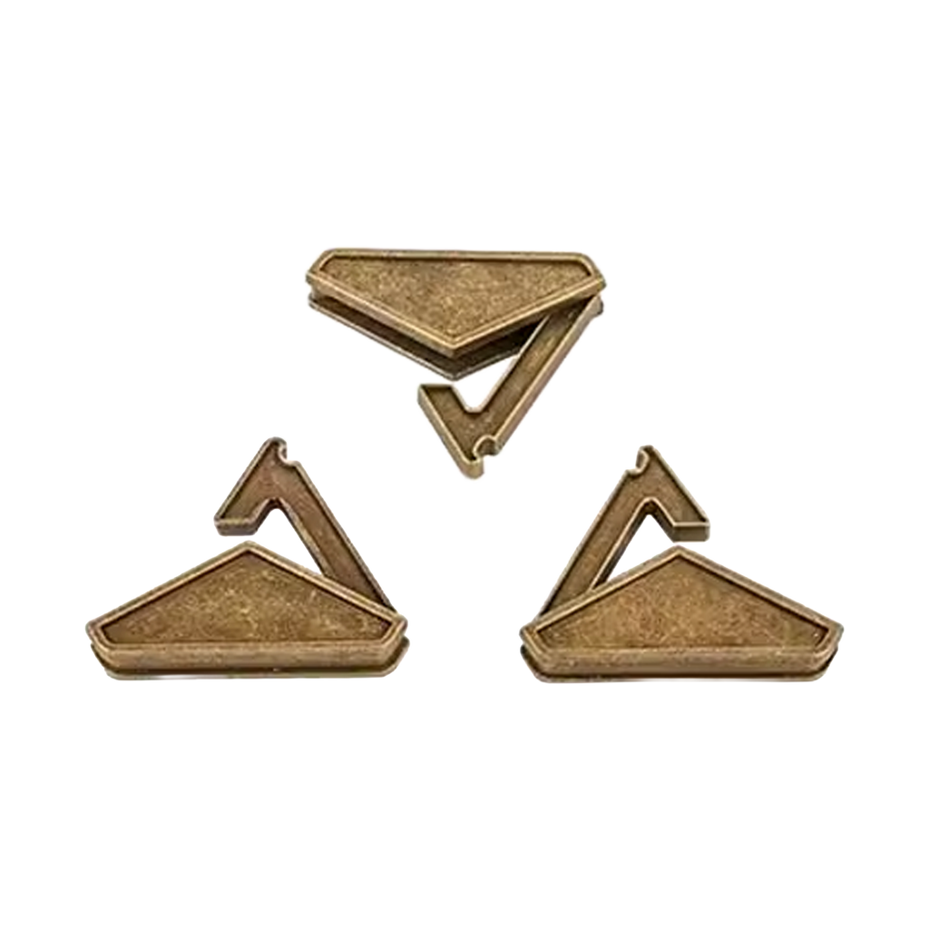 Metall-Geduldsspiel „Dreieck-Rätsel” – Klassisches Knobelspiel