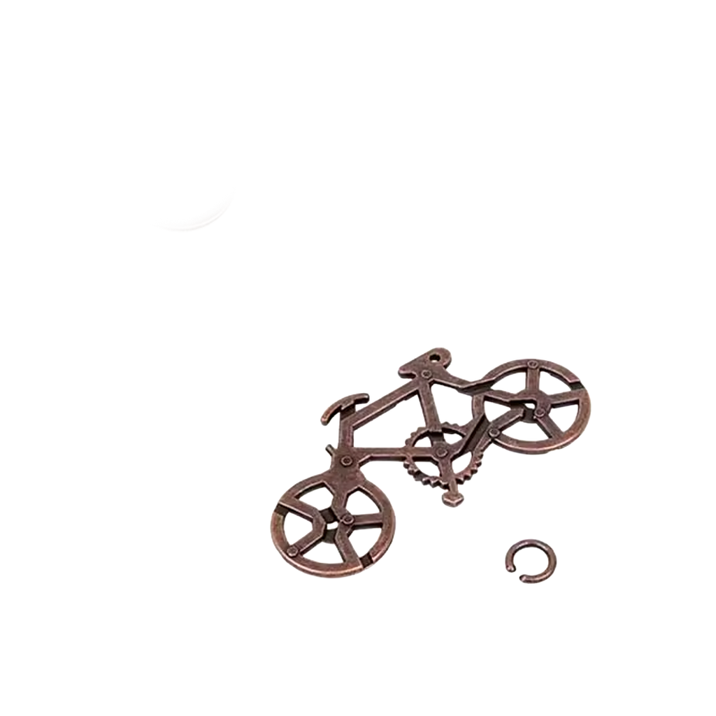 Fahrrad-Rätsel Geduldsspiel aus Metall