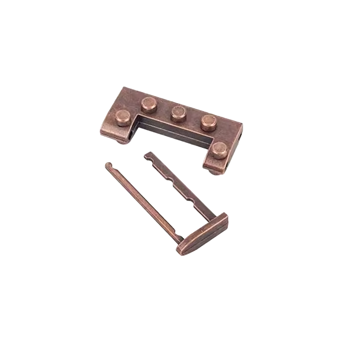 Metall-Geduldsspiel „Bolzenrätsel“ – Knacke das Geheimnis der Steampunk-Stange